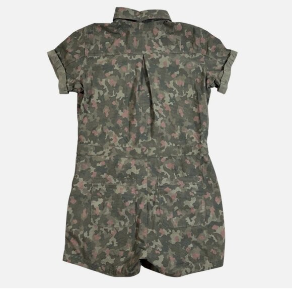 Title Nine Rosie Utility Ripstop Camo Pattern Short Romper Women's size S - Picture 6 of 7